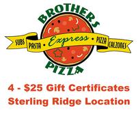 Brother's Pizza Gift Certificates 202//167